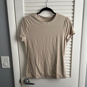 Abercrombie tee top Large tan nude